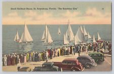 Postcard Small Sailboat Races, St. Petersburg, Florida 