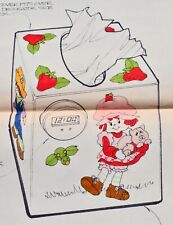 Strawberry Shortcake, Custard, Huckleberry Original Bradley Tissue Box Cover Art picture