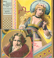 Oscar Wilde 1880's Gilbert & Sullivan Patience Freckle Cure Victorian Trade Card picture