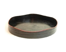 Yamamichi-bon Lacquered Wood Tray for Japanese Tea Ceremony 27cm 11in Japan picture