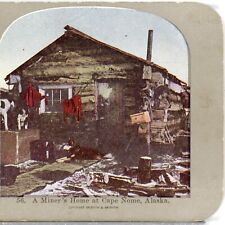 A Miners Home at Cape Nome, Alaska--Griffith Stereoview L18 picture