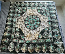 Batik Tablecloth 53x51 Inches Vintage picture
