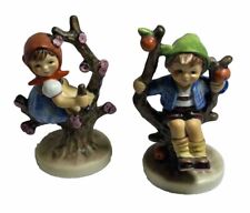 1979 Signed Hummel Apple Tree Boy And Apple Tree Girl Set 141 3/0 & 142 3/0 picture