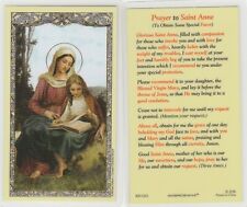 *St. Anne Laminated Holy Card* /Prayer to Obtain Some Special Favor/ {L87}-/ picture