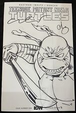 TMNT Leonardo w/Sword Original Sketch on White Blank by Isaac & Esau Escorza  picture