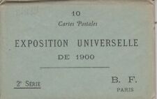 EXPO 1900 Paris 10 Vintage Postcards with Original Folder Series 2 B.F. (L5671) picture