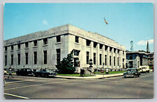 Postcard NH Manchester Post Office Classic Cars UNP A2 picture
