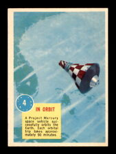 1963 Topps Astronauts (R709-6) #4 In Orbit - Crease Free picture