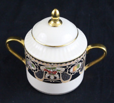 Vintage Lenox Grand Tier Collection Lammermoor Bone China Lidded Sugar Bowl picture