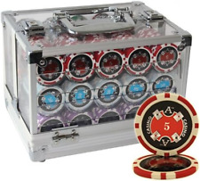 600Pcs ACE Casino Poker Chips Set Acrylic CASE Custom Build by MRC picture