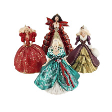 Vintage Hallmark Lot of 4 Holiday Barbie Ornaments 1993-1997 picture
