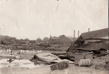 Antique Photo 1900 Galveston Hurricane Destruction Damage RARE IMAGE picture
