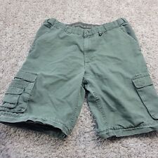 Boy Scouts of America BSA Uniform Shorts Youth Boys 20 Green Cargo Stretch READ picture
