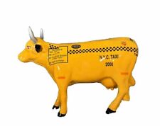 Rare Cow Parade NYC 'Taxi Cow' #9160 Retired Hard To Find 2001 Edition In Box picture