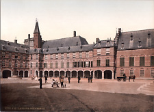 Nederland, The Hague. Binnenhof. vintage print photochromie, vintage photochrome  picture