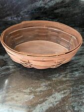 Longaberger Small Oval Basket w liner, 7” Long - Handmade In USA - AS IS picture