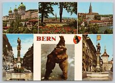 Bern Switzerland, Landmarks & Attractions, Multiview, Vintage Postcard picture