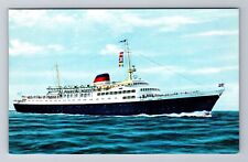 Sun Line Stella Solaris, Ship, Transportation, Antique Souvenir Vintage Postcard picture