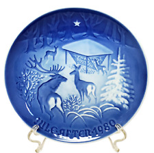 B&G Bing & Grondahl - Christmas Plate 1980 - Christmas in the Woods - Denmark picture