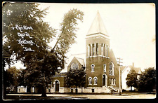 KENTLAND INDIANA 1941 Postmarked Photo Vintage Postcard Christian Church RPPC picture
