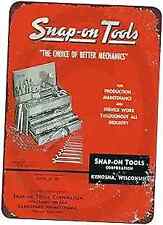  1958 Snap On Tool Catalog Vintage Look Reproduction Metal Sign 8x12 USA  picture