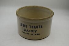Antique Cheese Crock - Louis Trauth Dairy Dish READ DESC picture