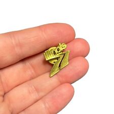 Vintage Illinois Gold Tone Metal Lapel Pin Classic Style Collectible Pinback picture