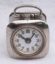 WW2 WECKER GERMAN Travel Alarm Clock Chromium Plated DRP GM 1940 picture