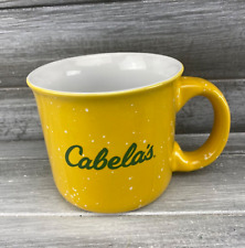 Cabela's Yellow & White Spotted Coffee Mug 2018 Cup Thick Handle 16 Oz (473 ml) picture