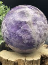 704g Natural Dream Amethyst Quartz Crystal Sphere Ball Healing 1.88lbs 79mm picture
