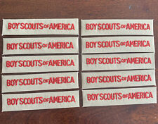 BOY SCOUTS OF AMERICA STRIP PATCHES LOT OF 10   picture