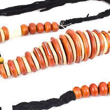 Large Orange Berber Beads Morocco African Trade Beads Decorative Beads picture