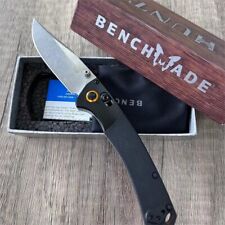 BENCHMADE Mini Crooked River 15085-2 Black Hunting Folding Knife S30V Blade picture