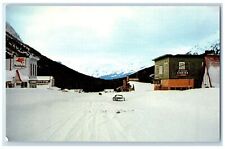 c1960's In Winter Small Town Ibn Beartooth Mts. Cooke City Montana MT Postcard picture