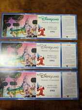 Euro Disneyland 1992 Opening Passeport Commemoratif 2 Adult 1 Child Tkt Passport picture