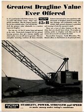 1932 Bucyrus Erie Equipment Ad: BE 45-B Dragline. Sustainability, Power Strength picture