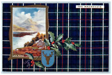 c1930's The Mackenzie Clan Loch Maree Scotland Oilette Tuck Art Postcard picture