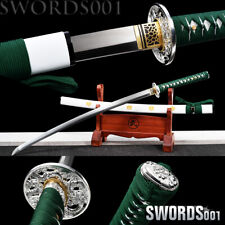cool  Japanese samurai Sword green Katana manganese steel blade picture