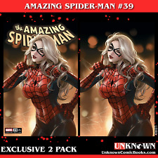 [2 PACK] AMAZING SPIDER-MAN #39 [GW] UNKNOWN COMICS LEIRIX EXCLUSIVE VAR (12/06/ picture