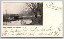 1905. Bridge. Nissequogue River. Smithtown Long Island. NY Vintage Postcard picture