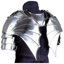 Medieval Steel Larp Warrior Gothic Pair Of Pauldrons Shoulder Armor Halloween picture
