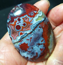 RARE 52.5G Natural Polished Mexico Banded Agate Crystal Healing A3690 picture