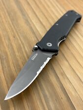 Timberline 1231 Vallotton Signature Design Liner Lock Knife Combo Blade Black picture