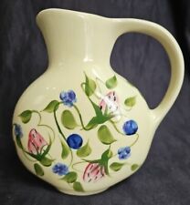 2000 Alpine Pottery Pitcher 18 oz Hand Painted Strawberries Roseville OH USA EUC picture