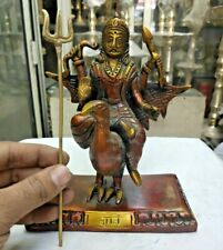Lord Shri Shani Dev Maharaj Brass God Statue Spiritual Idol 7