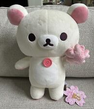 San-X Korilakkuma Cherry Blossom Plush 14” Large Stuffed Animal Teddy Bear NWT picture