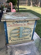Antique Adams California Fruit Chewing Gum Display Tin American Chicle picture