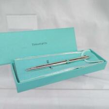 Tiffany & Co. T-clip Ballpoint Pen Sterling Silver 925  With Blue Authentic picture