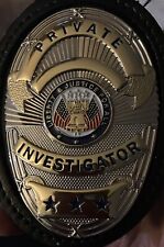 Private Investigator Detective Emblem Vintage LAPD Style Magnum PI Tv Movie Prop picture