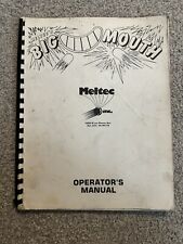 Original Meltec’s Big Mouth Operator’s Manual picture